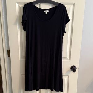 Style & Co. Women's Black Short Sleeve Top